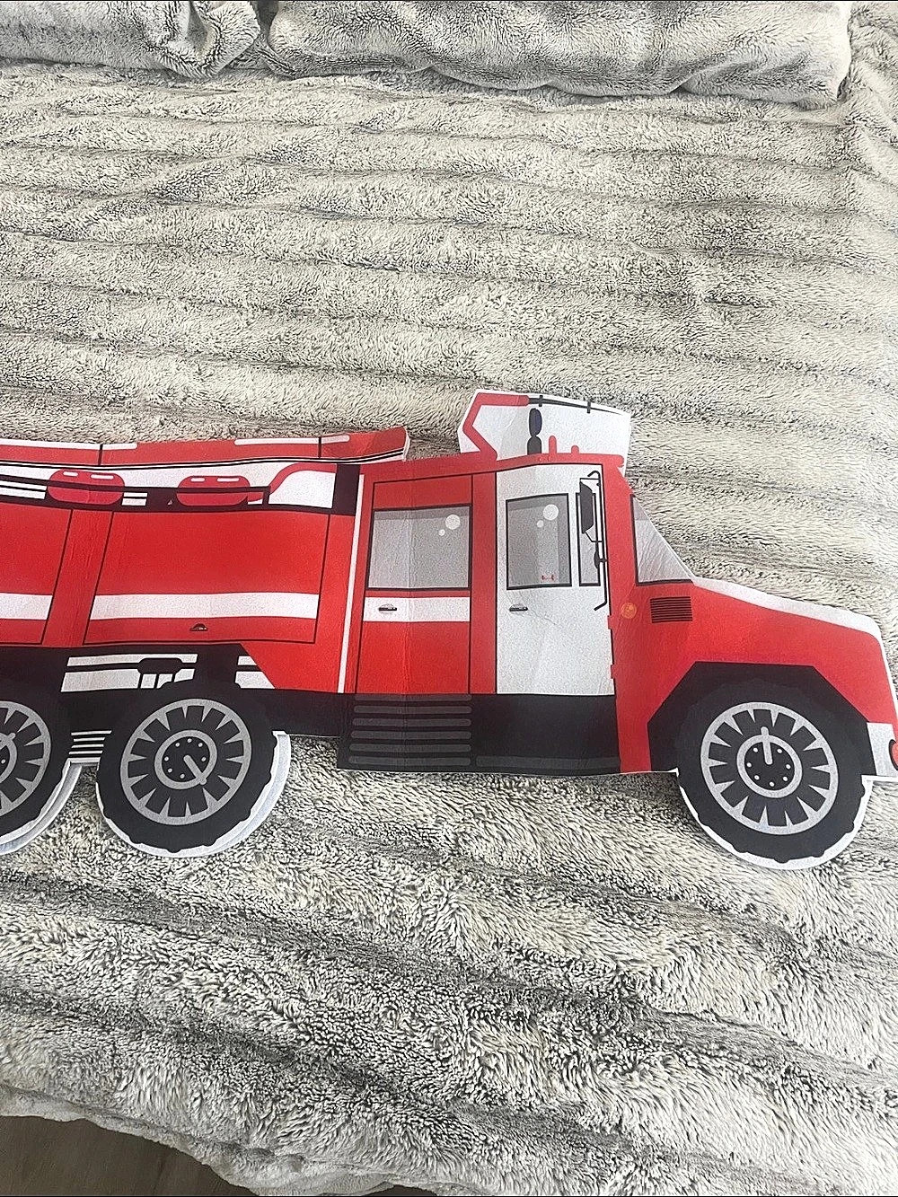Red & Gray Fire Truck Wagon Cover